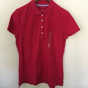 Tommy Hilfiger red polo shirt